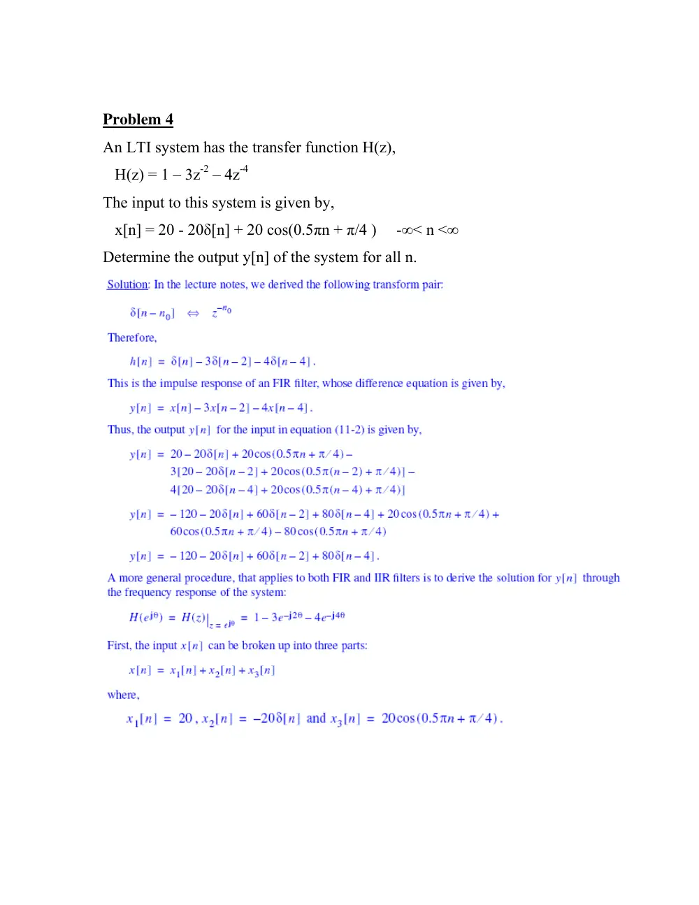 EECE 340 Problems with Solutions, Spring 2011, page 3