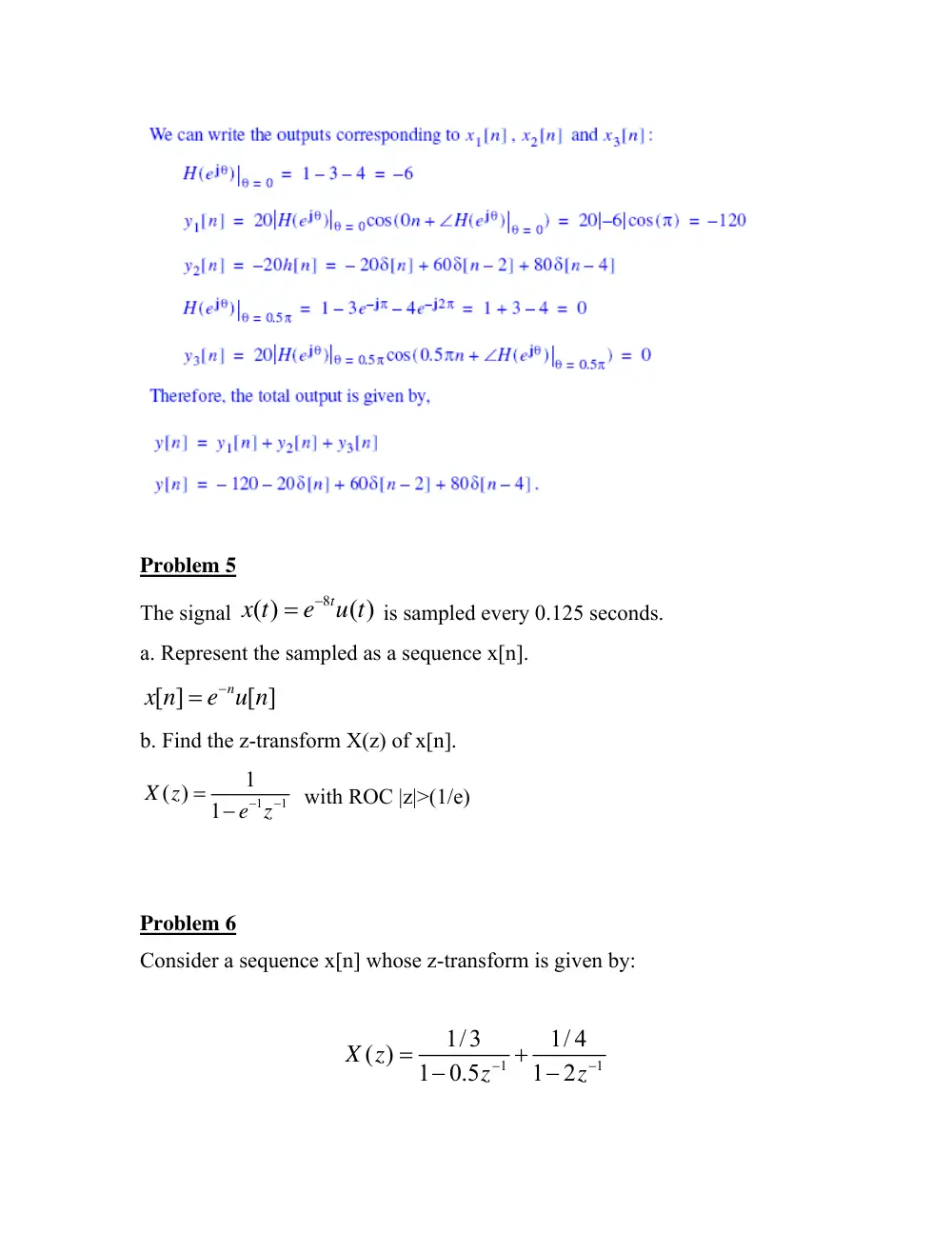 EECE 340 Problems with Solutions, Spring 2011, page 4