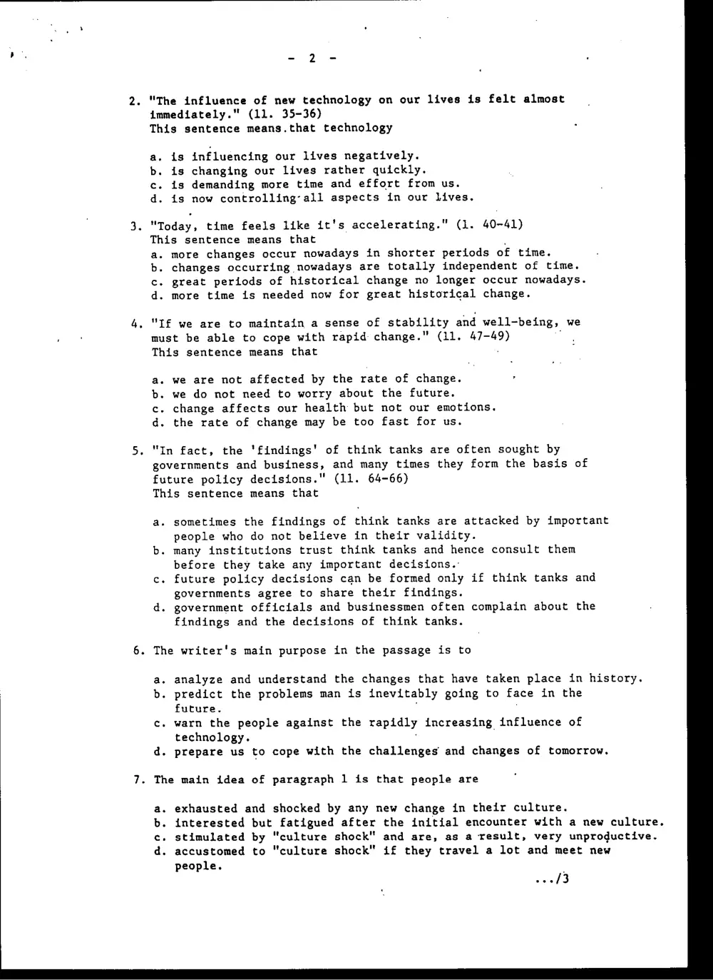 ENG 101 Final, Spring 1999, page 4