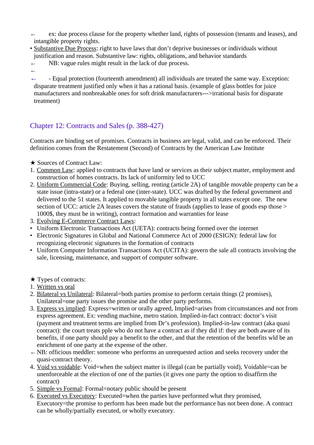 BUSS 211 Notes, Fall 2011, page 9