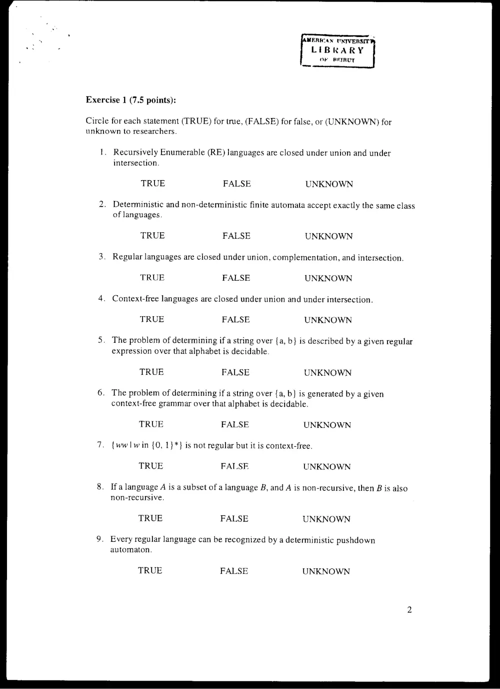 CMPS 257 Final, Spring 2003, page 2