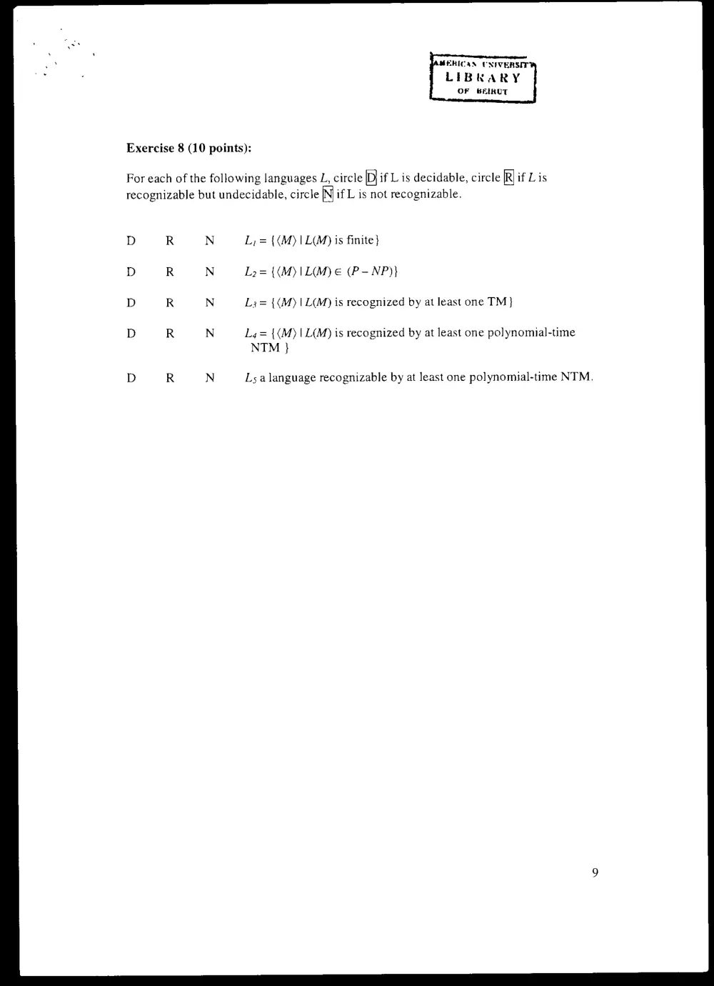CMPS 257 Final, Spring 2003, page 9