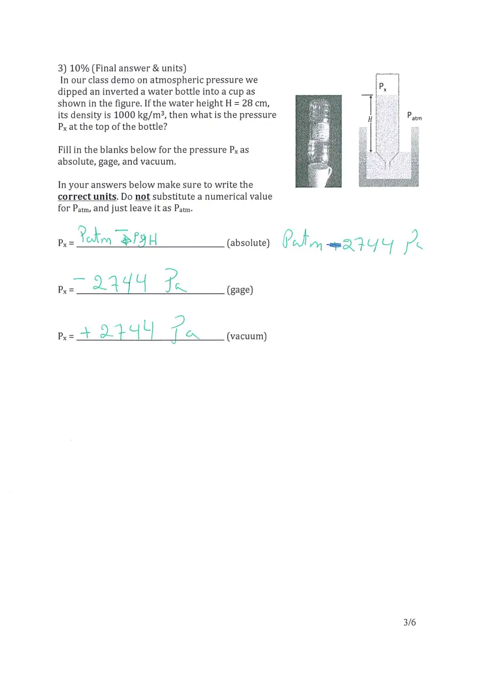 MECH 314 Midterm, Fall 2017, page 3