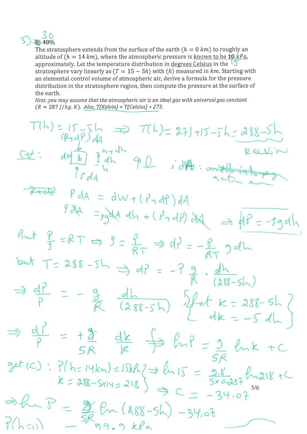 MECH 314 Midterm, Fall 2017, page 5