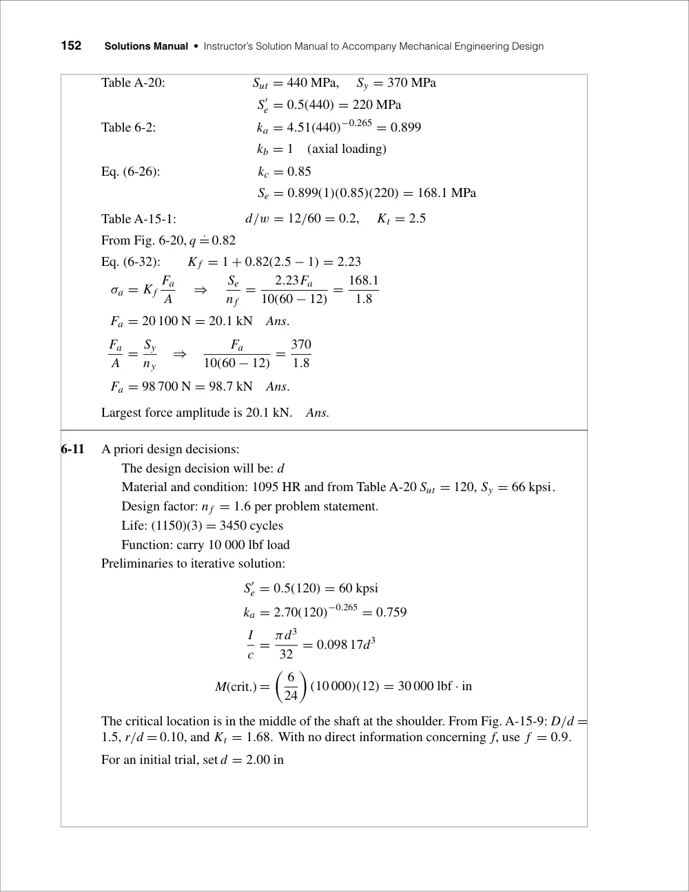 MECH 420 Problems Chap 6, Fall 2012, page 6