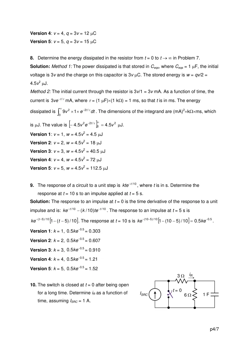 EECE 290 Exam 2 with Solution, Spring 2011, page 4