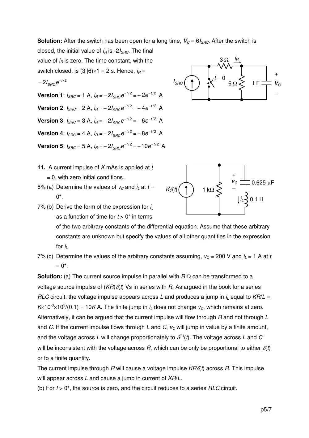 EECE 290 Exam 2 with Solution, Spring 2011, page 5
