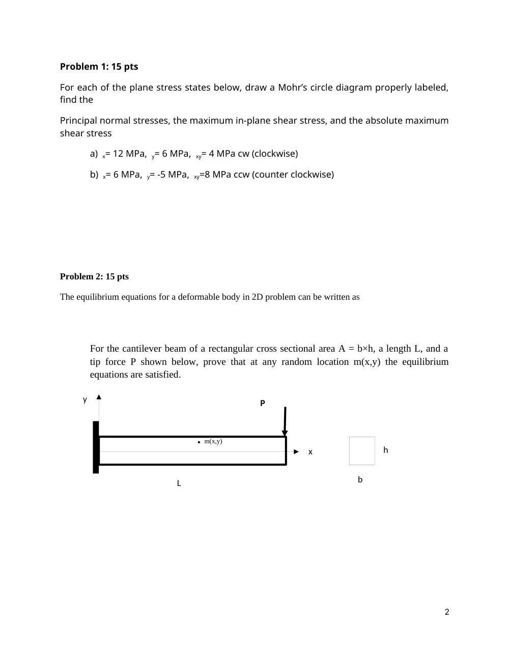 MECH 320 Final, Spring 2014, page 2