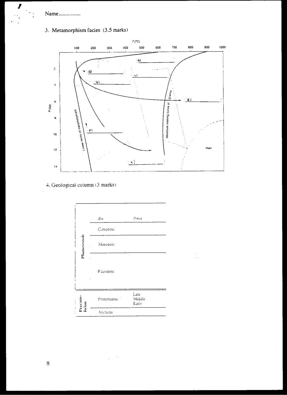 GEOL 201 Final, Fall 1996, page 8