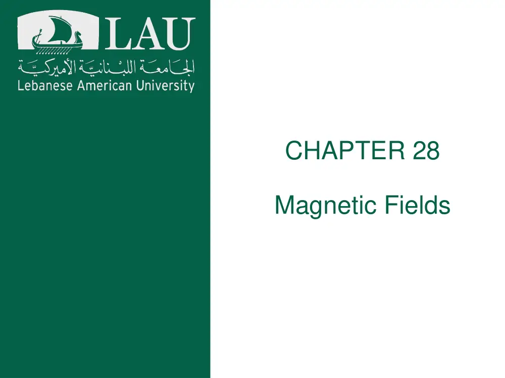 PHY 201 Chapter 28, Fall 2017, page 1