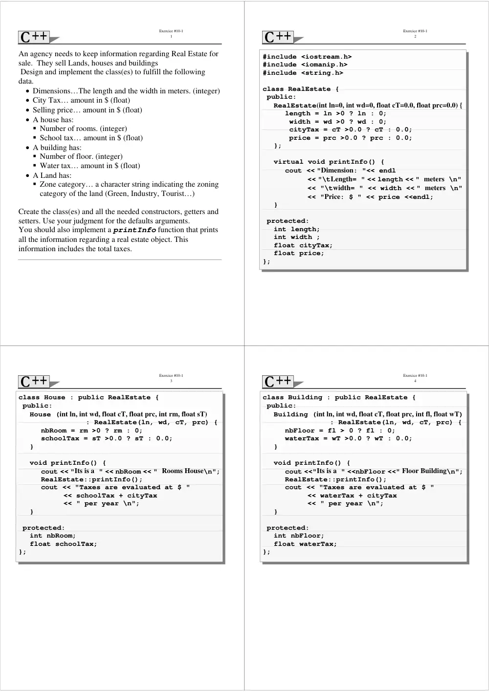 CSC 213 Problems Sec 10, Fall 2007, page 1