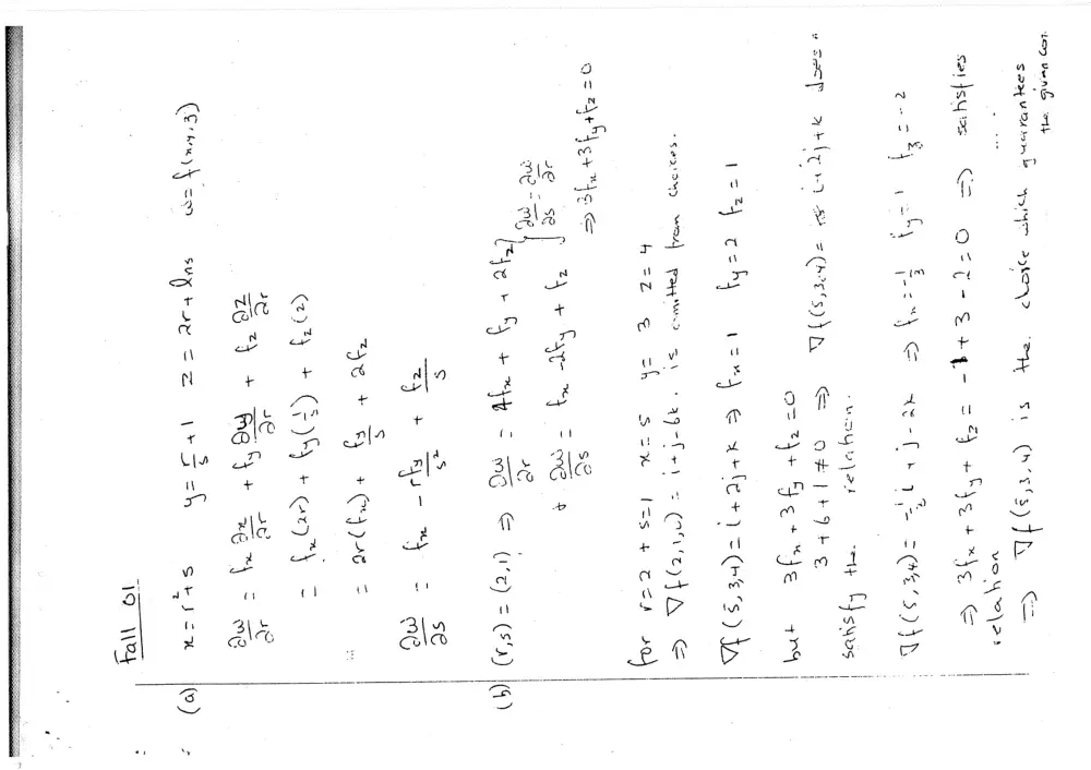 MATH 201 Exam 2 With Solution, Fall 2001, page 7