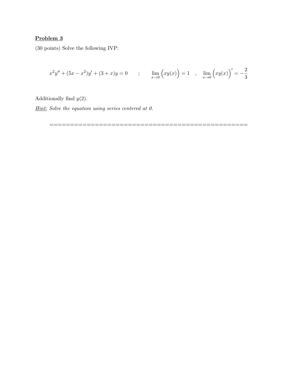MATH 202 Exam 2, Fall 2012, page 7