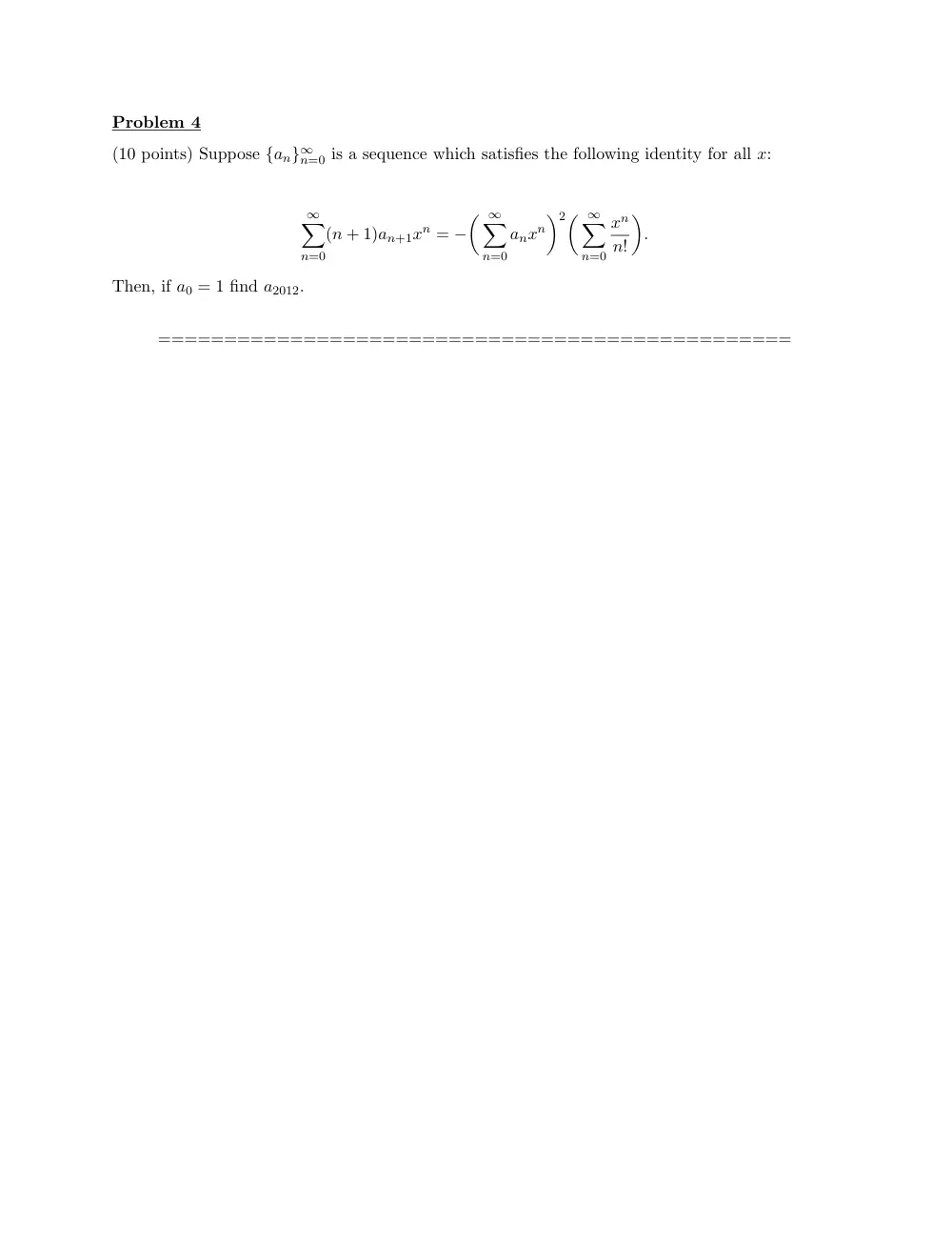 MATH 202 Exam 2, Fall 2012, page 9
