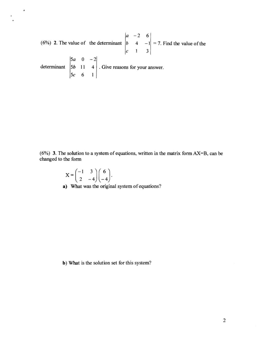 MATH 204 Final 2005, Fall 2012, page 2