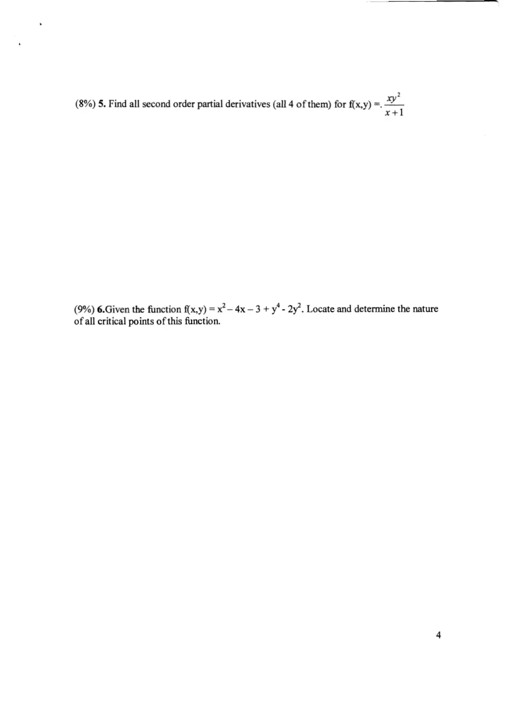 MATH 204 Final 2005, Fall 2012, page 4