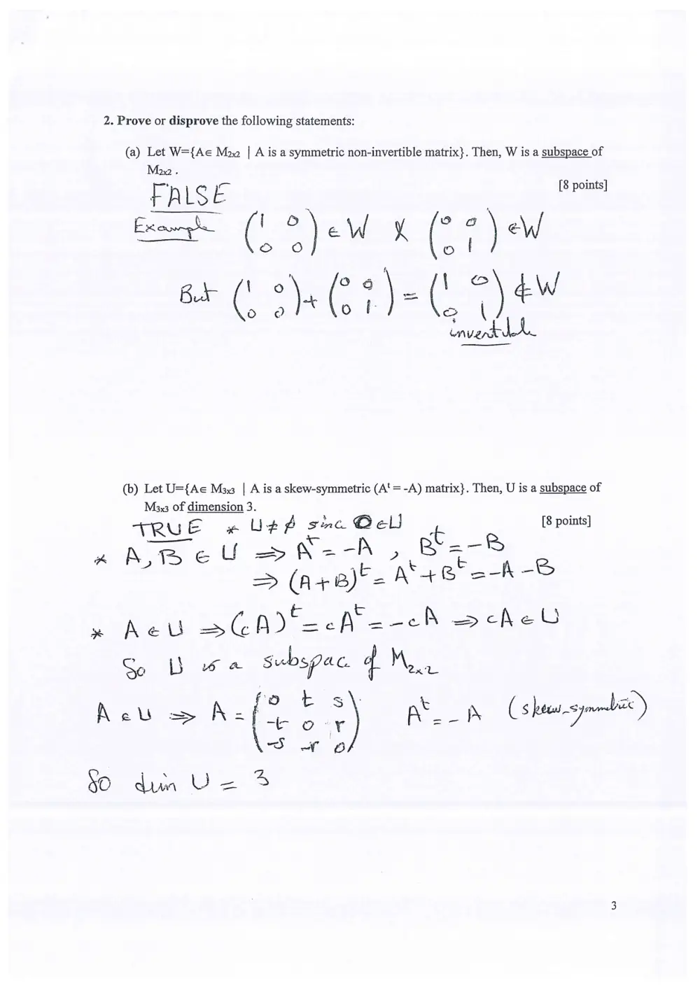 MATH 218 Exam 2, Fall 2017, page 3