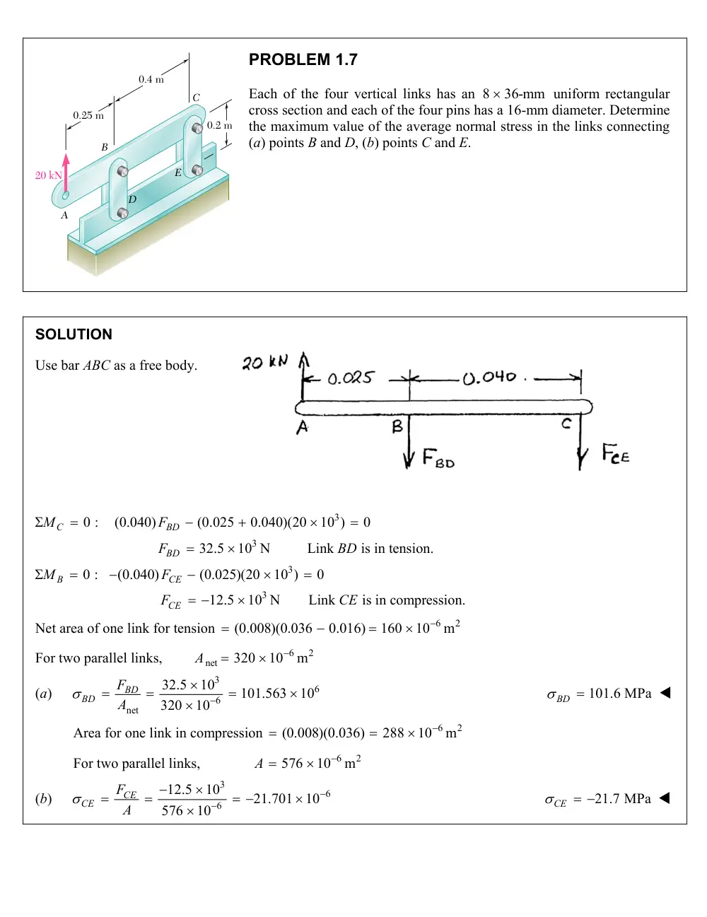 MEE 320 Problems Chapter 1, Spring 2018, page 2