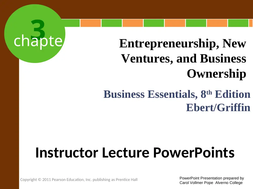BUS 101 Lecture Chapter 3, Fall 2014, page 1