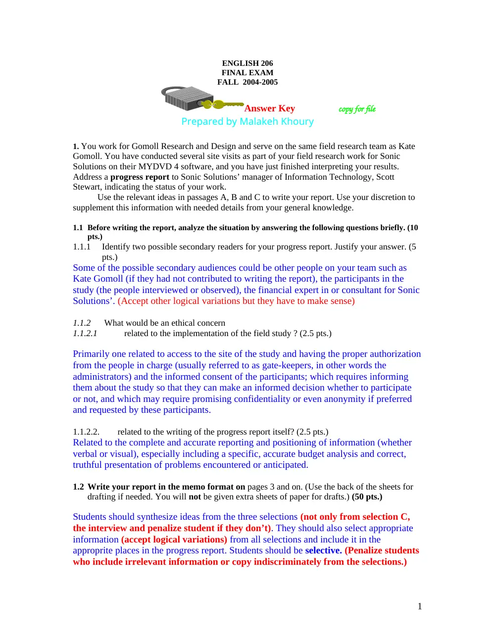 ENG 206 Final, Fall 2004, page 9