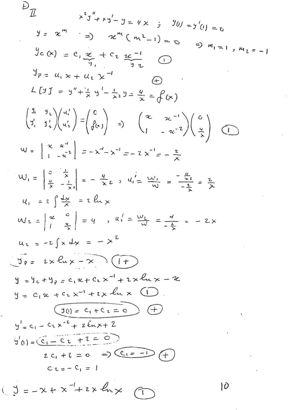 MATH 202 Exam 2 with Solution, Fall 1998, page 3