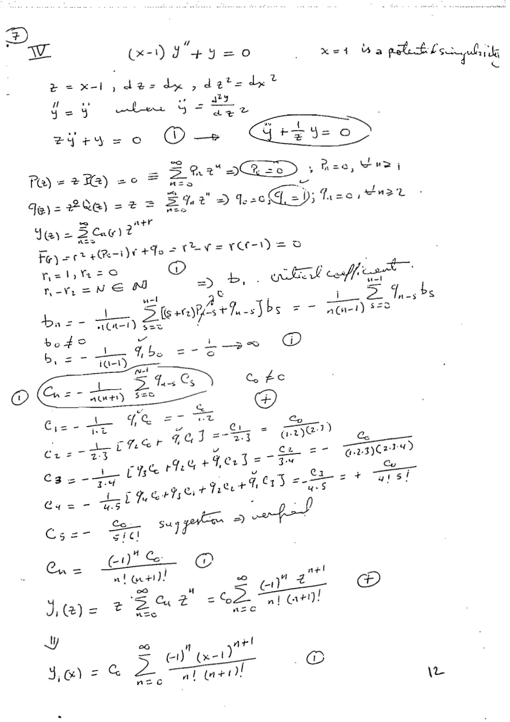 MATH 202 Exam 2 with Solution, Fall 1998, page 5