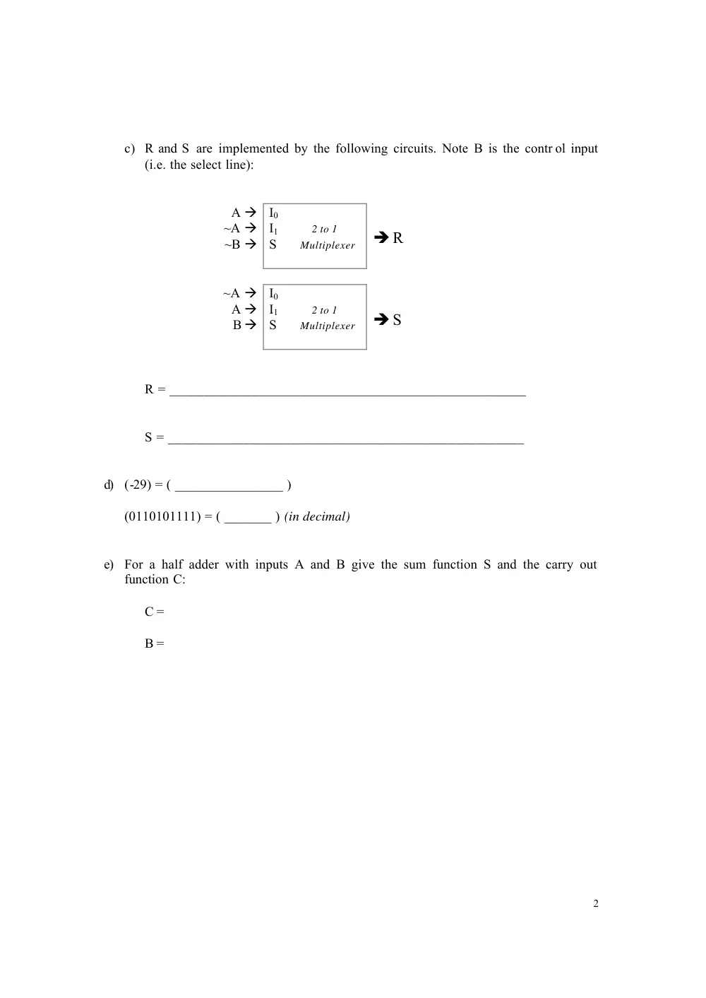 CMPS 255 Final, Fall 2005, page 2