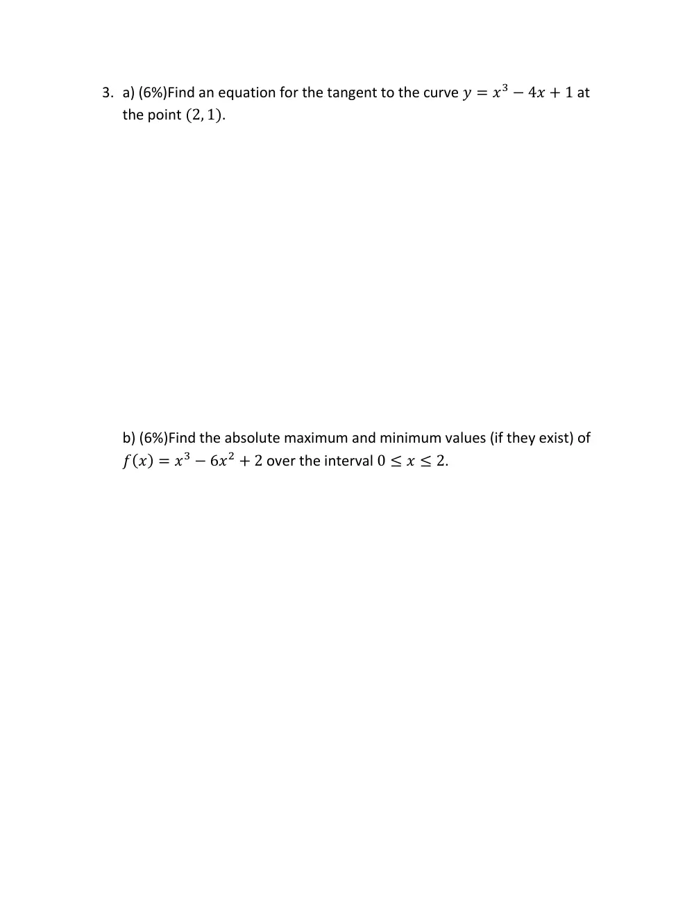 MATH 101 Exam 2, Fall 2010, page 5