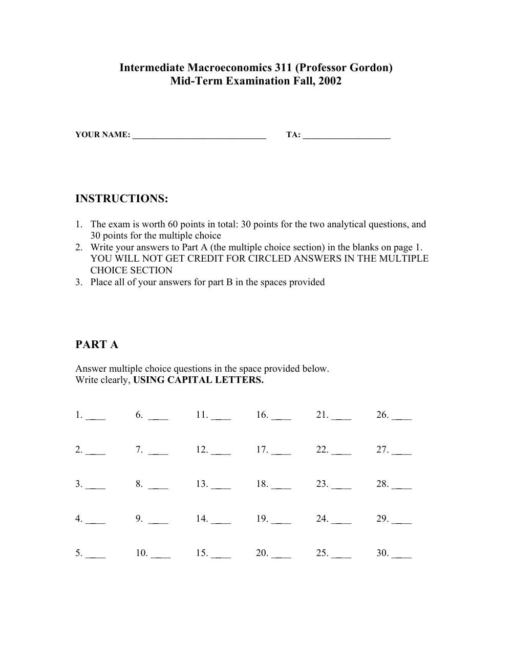 ECON 227 Midterm with Solutions, Fall 2002, page 1