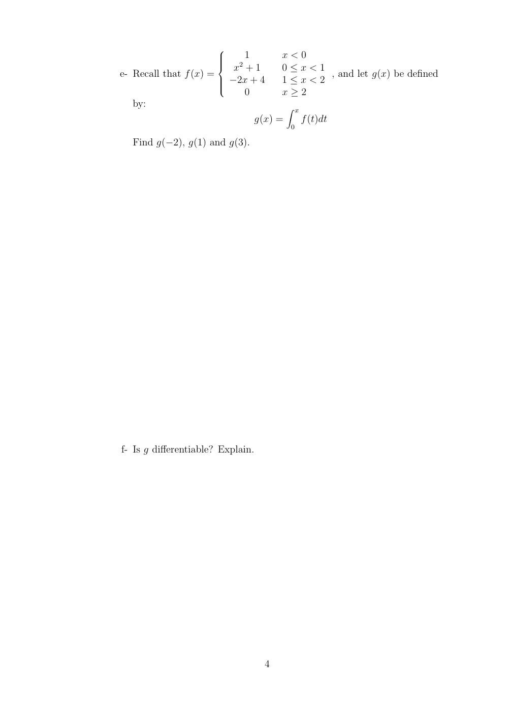 MATH 101 Final, Fall 2005, page 4