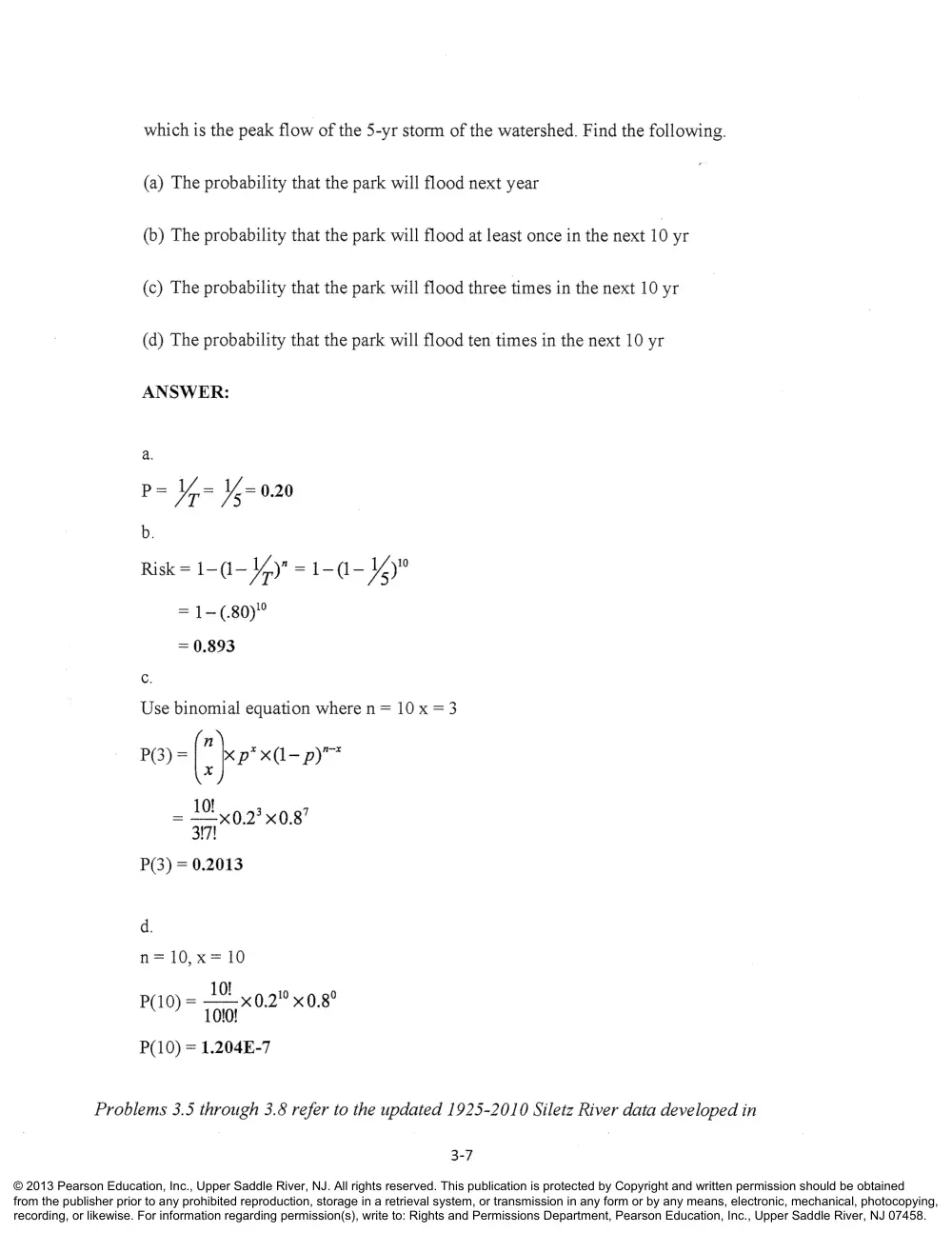 CIVE 441 Chapter 3 Solution, Fall 2015, page 7
