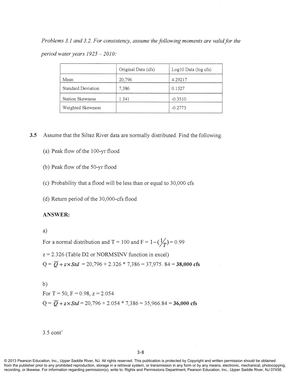 CIVE 441 Chapter 3 Solution, Fall 2015, page 8