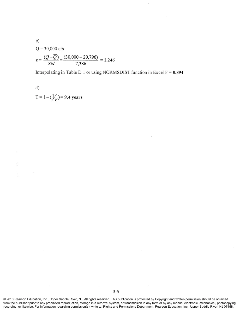 CIVE 441 Chapter 3 Solution, Fall 2015, page 9