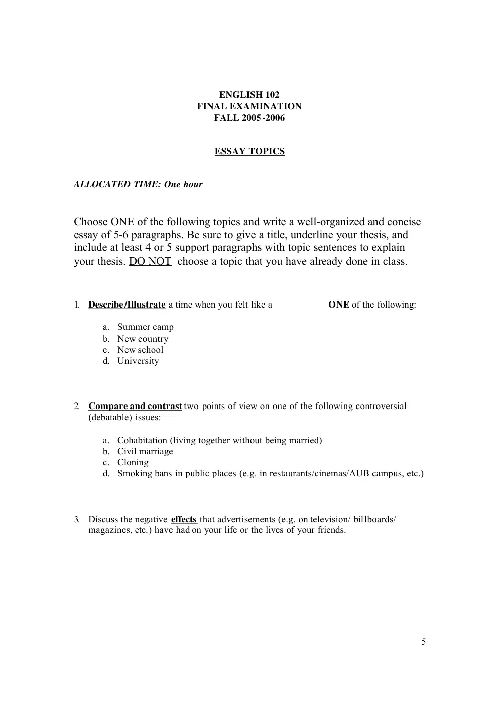 ENG 102 Final, Fall 2005, page 5