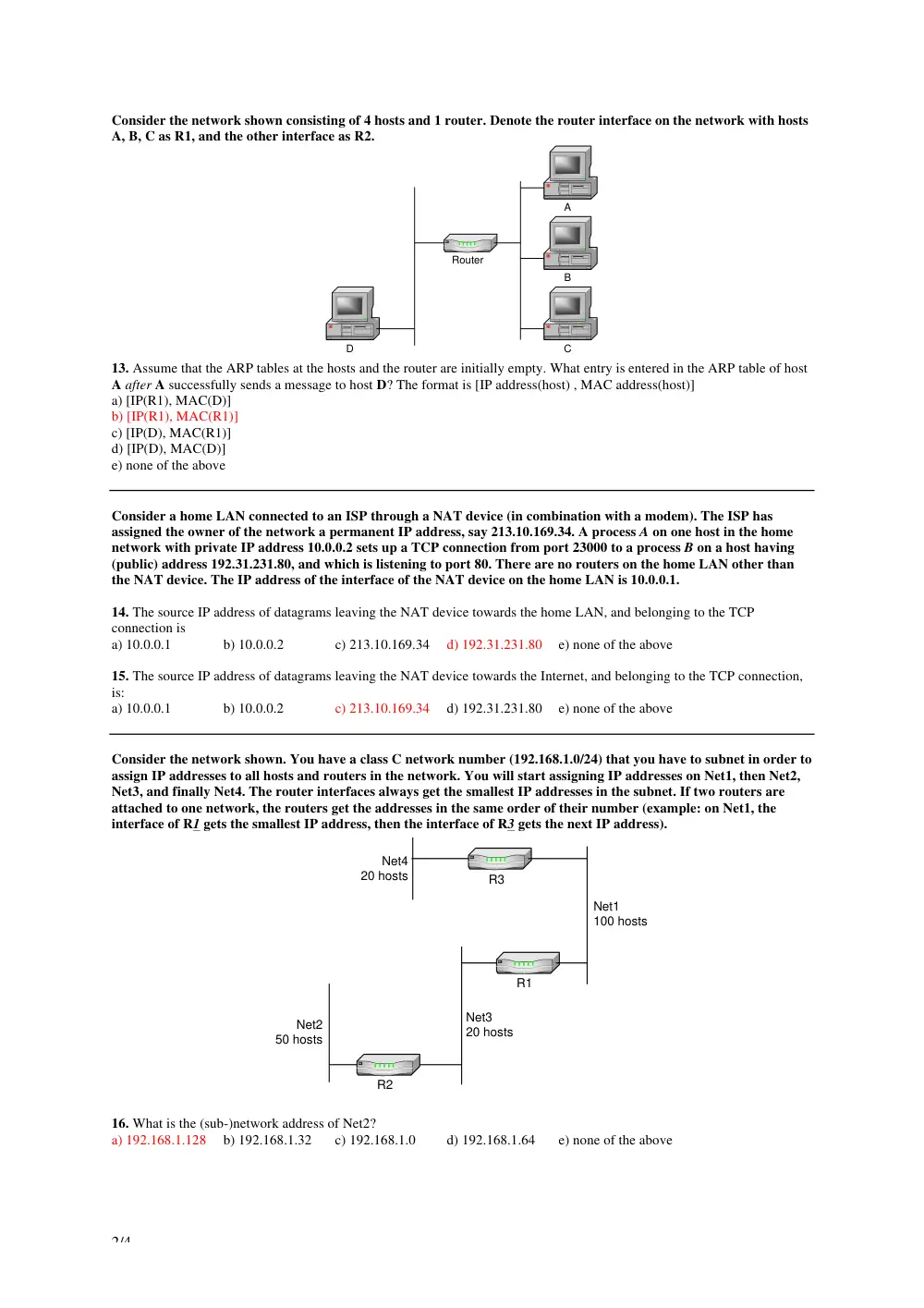 EECE 450 Final with Soln, Spring 2014, page 2