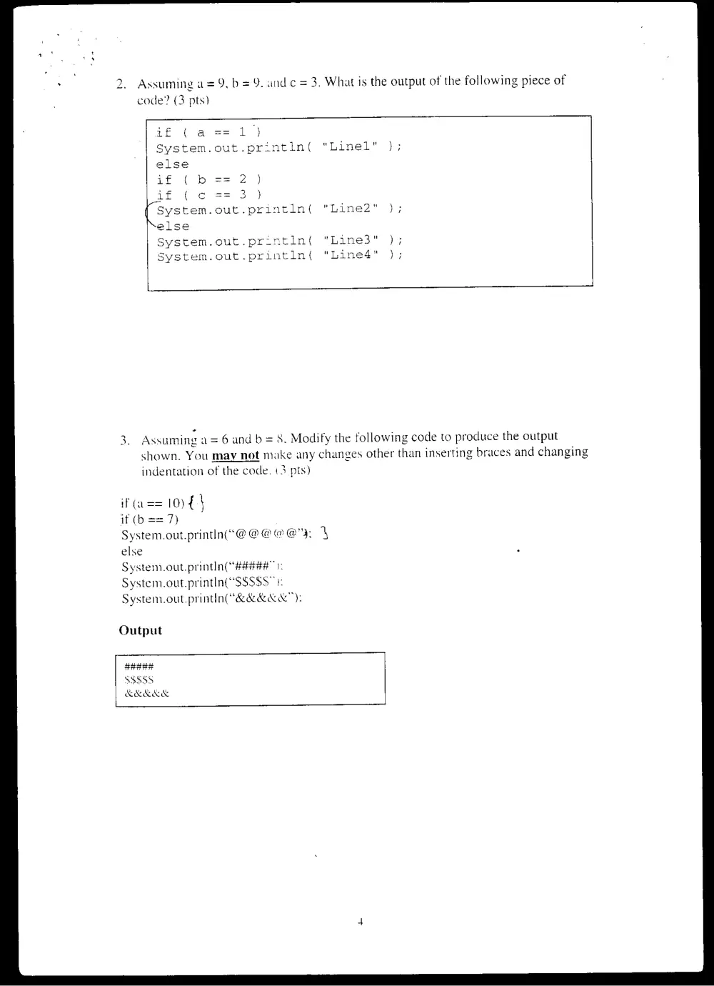 CMPS 200 Midterm, Spring 2001, page 4