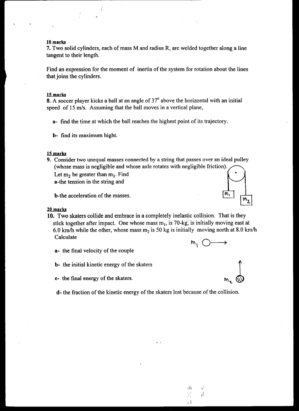 PHYS 103 Final, Spring 1996, page 2