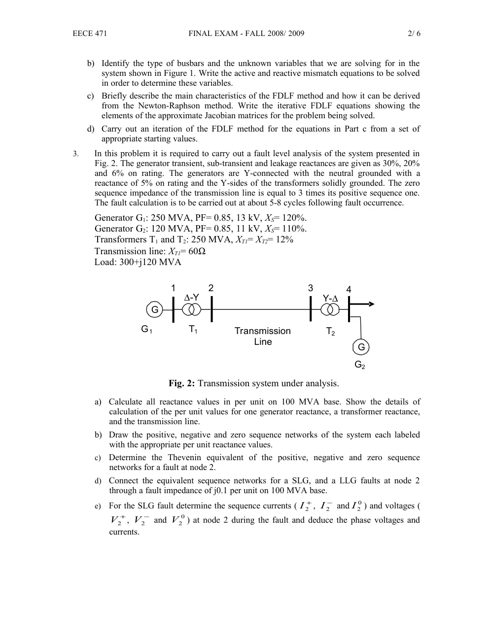 EECE 471 Final, Fall 2008, page 2