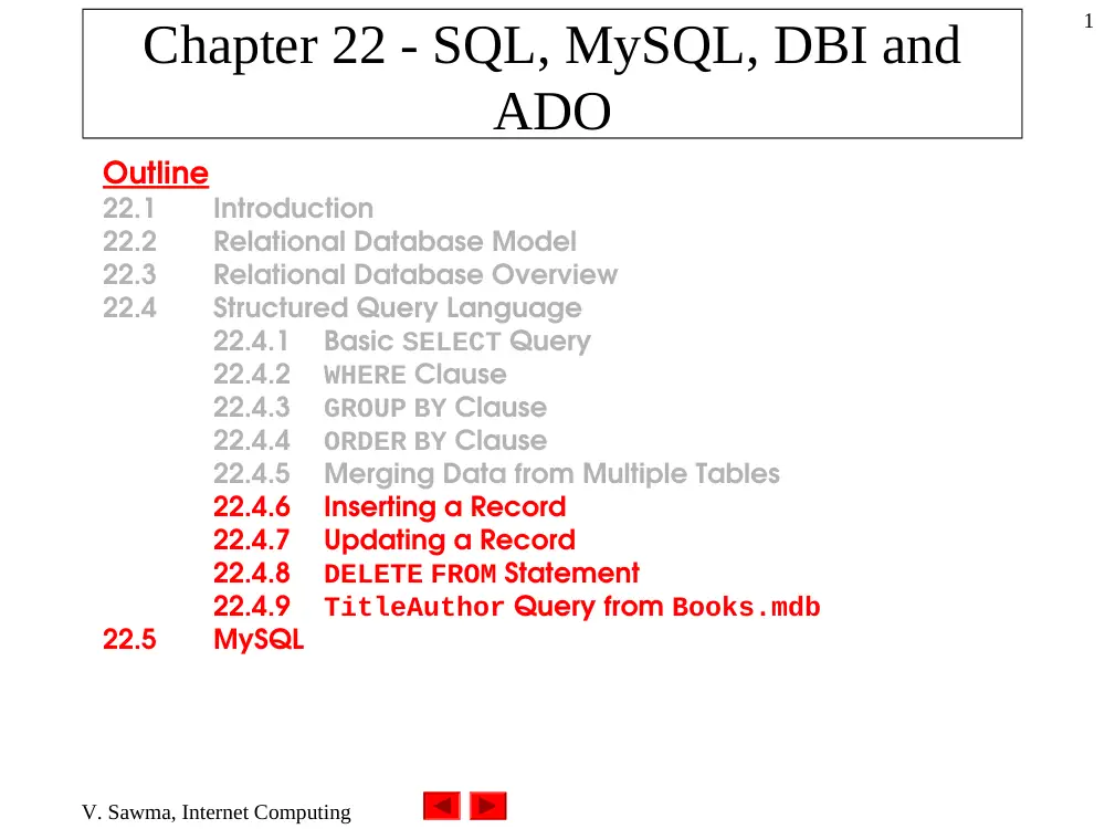 CSC 385 Chapter 22, Fall 2003, page 1