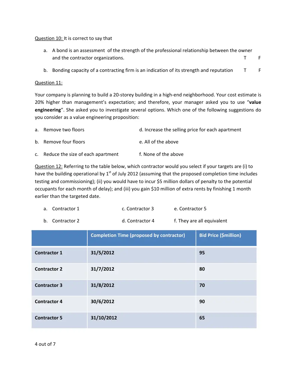CIVE 580 Midterm, Fall 2012, page 4
