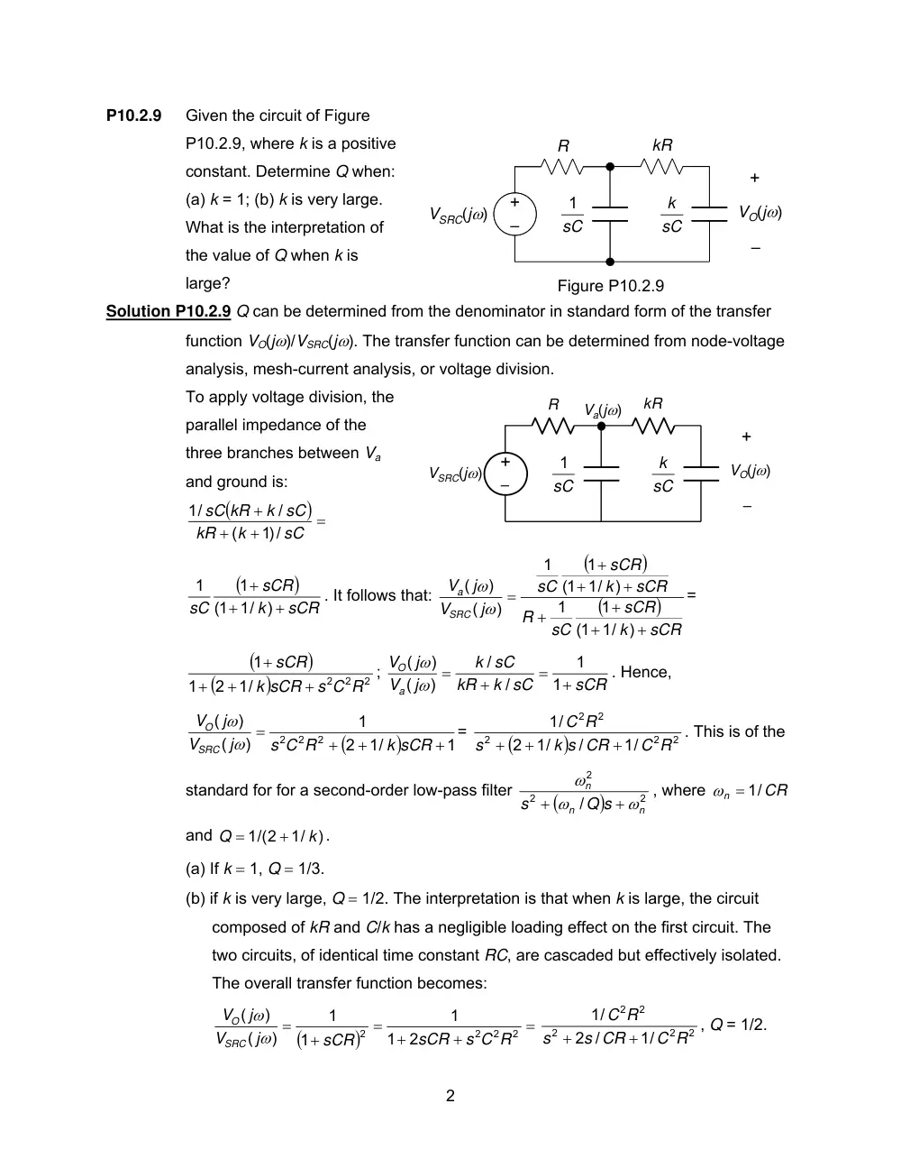 EECE 290 Homework 2 with Solution, Spring 2011, page 2