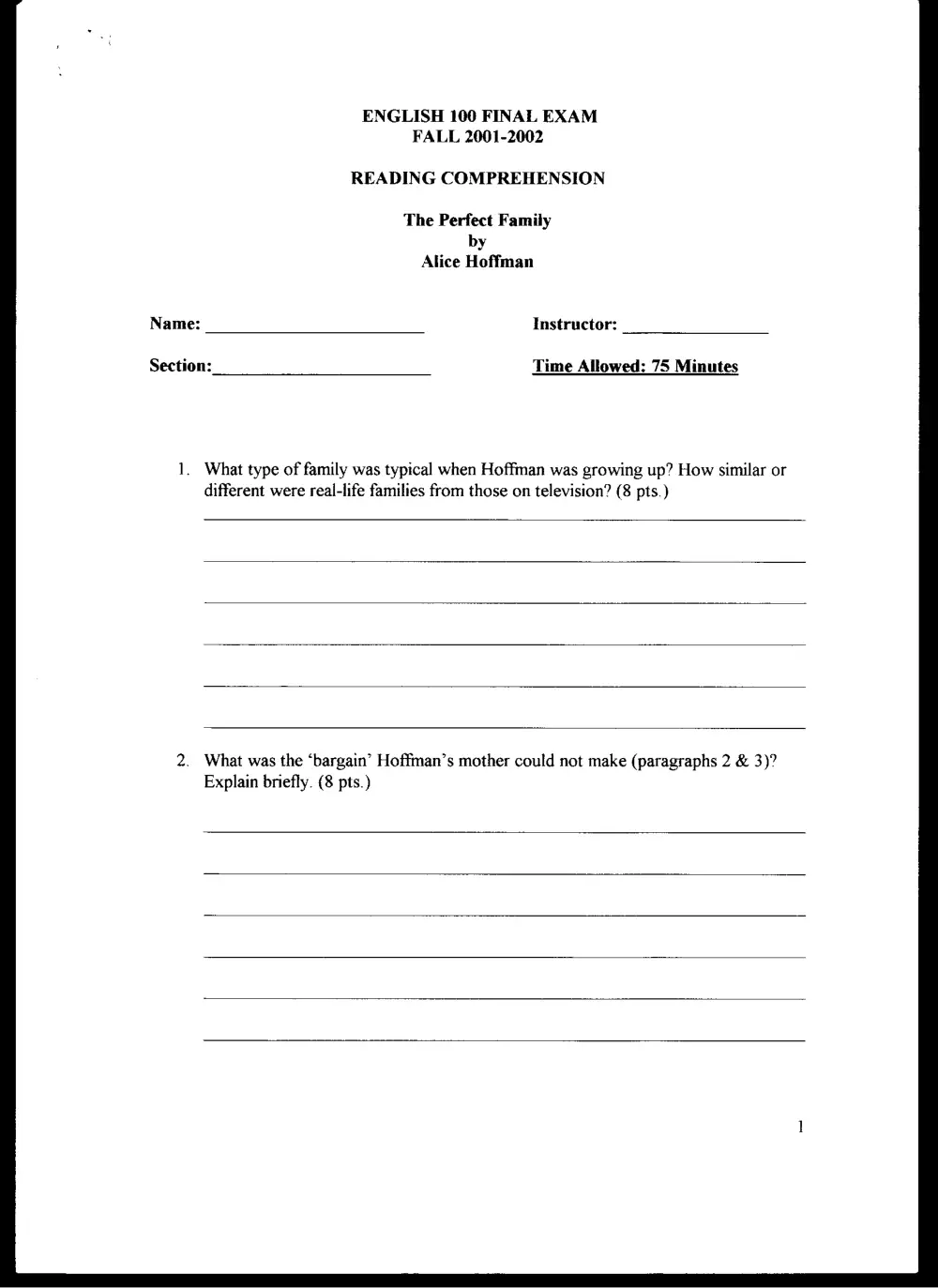ENG 100 Final, Fall 2001, page 4