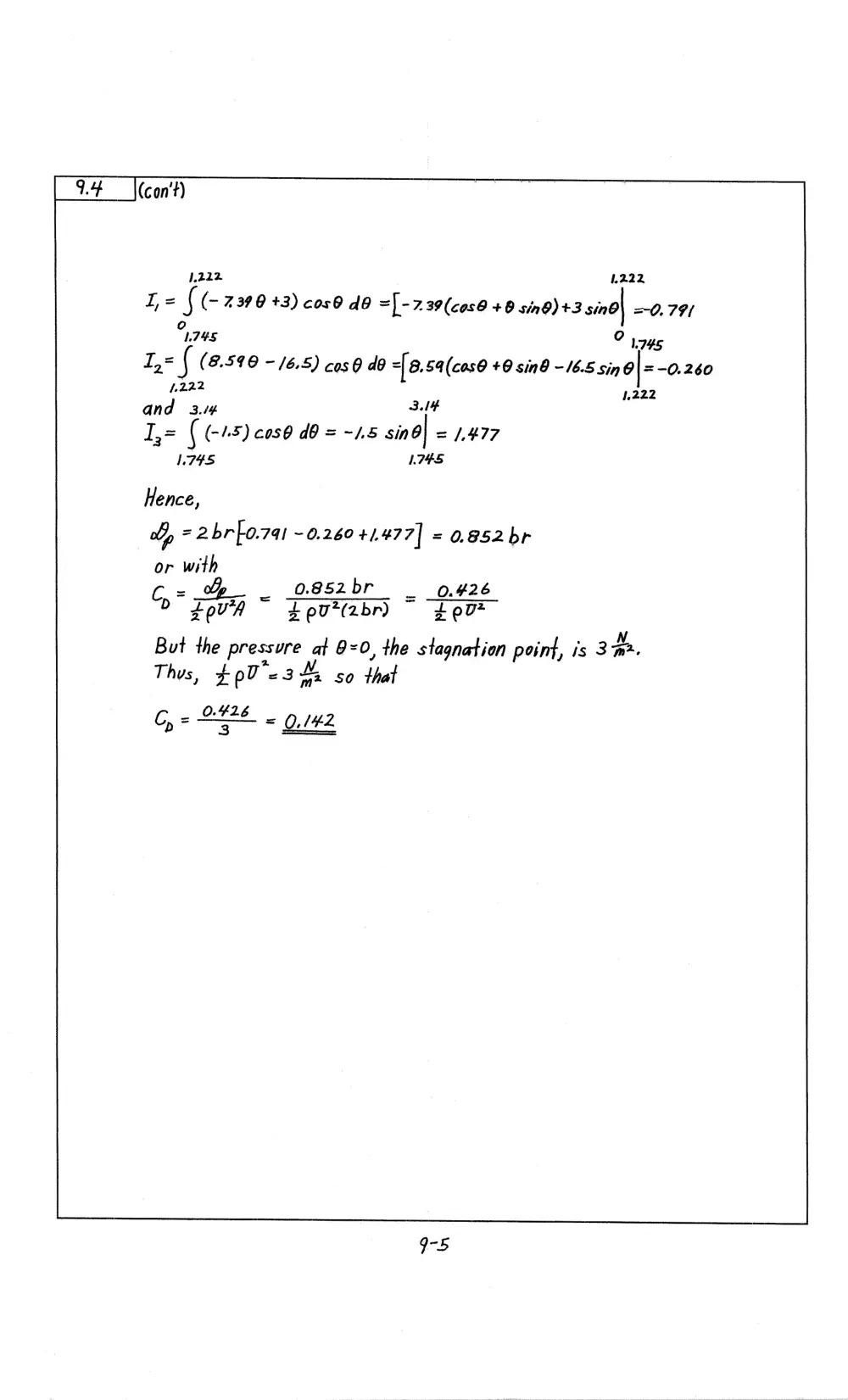MEN 321 Problems For Chapter 9 with Solution, Fall 2009, page 3