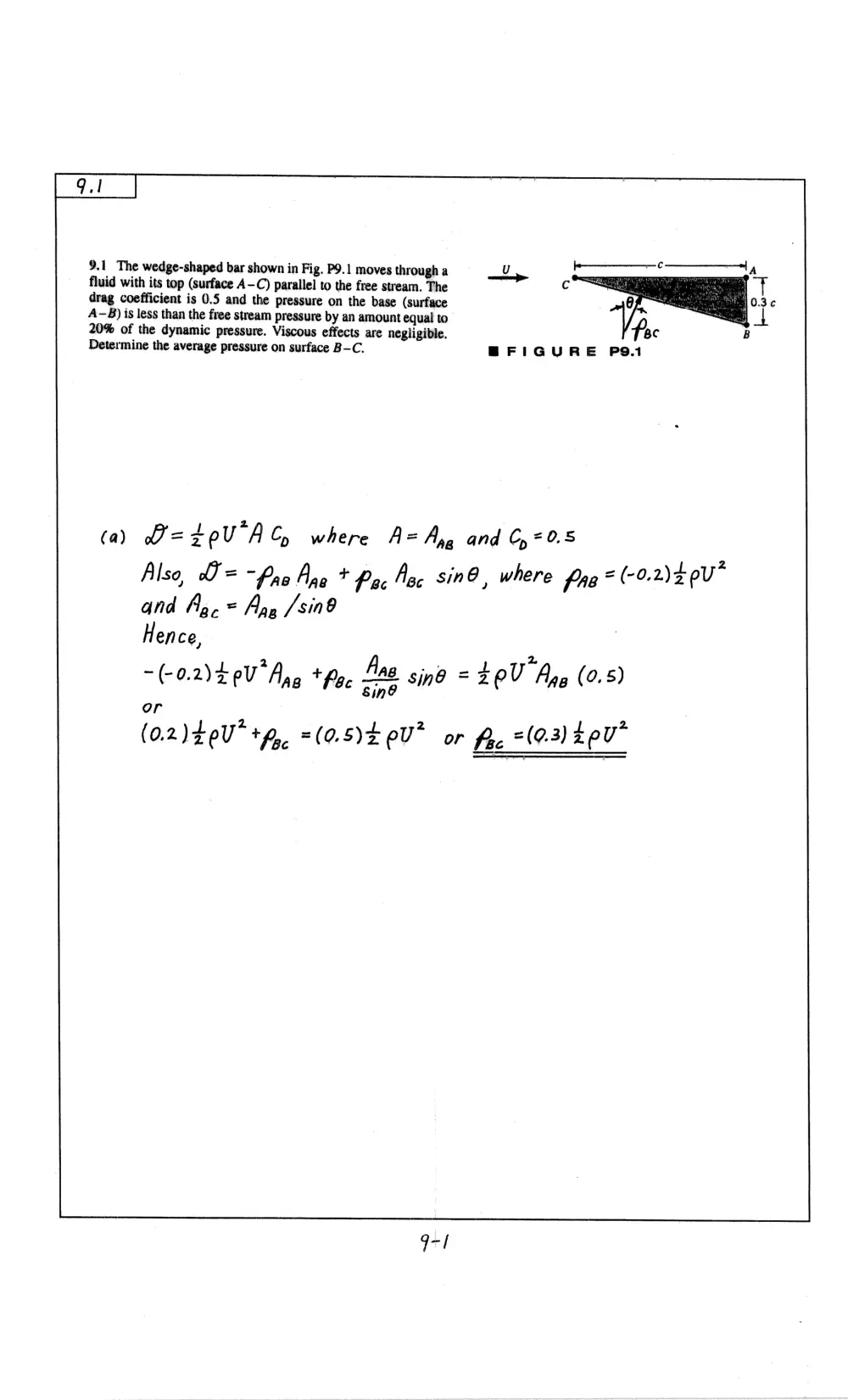 MEN 321 Problems For Chapter 9 with Solution, Fall 2009, page 5