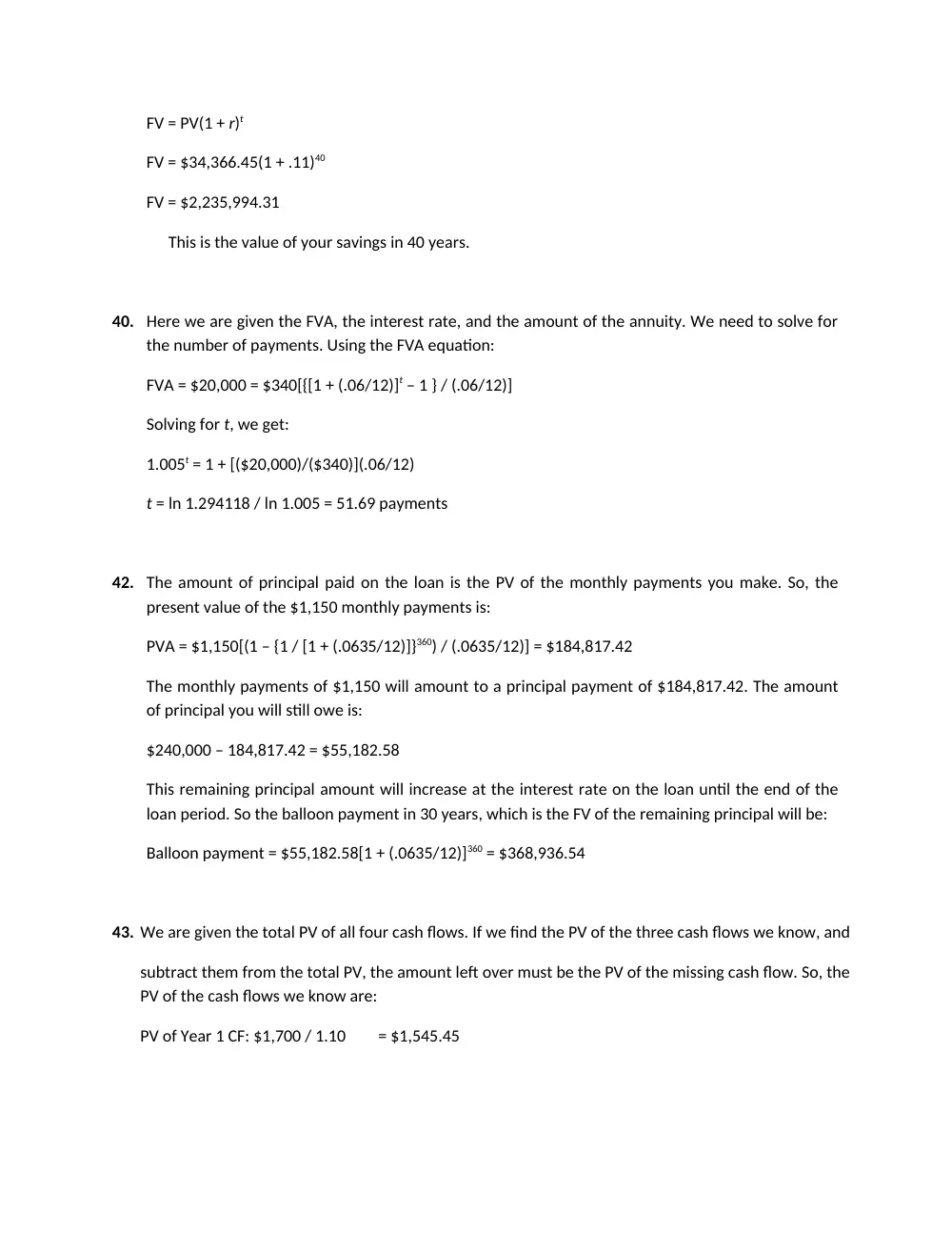 FINA 210 Problems, Spring 2011, page 10