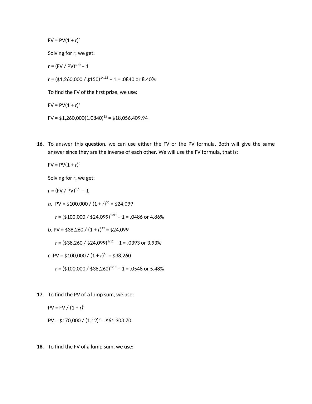 FINA 210 Problems, Spring 2011, page 6