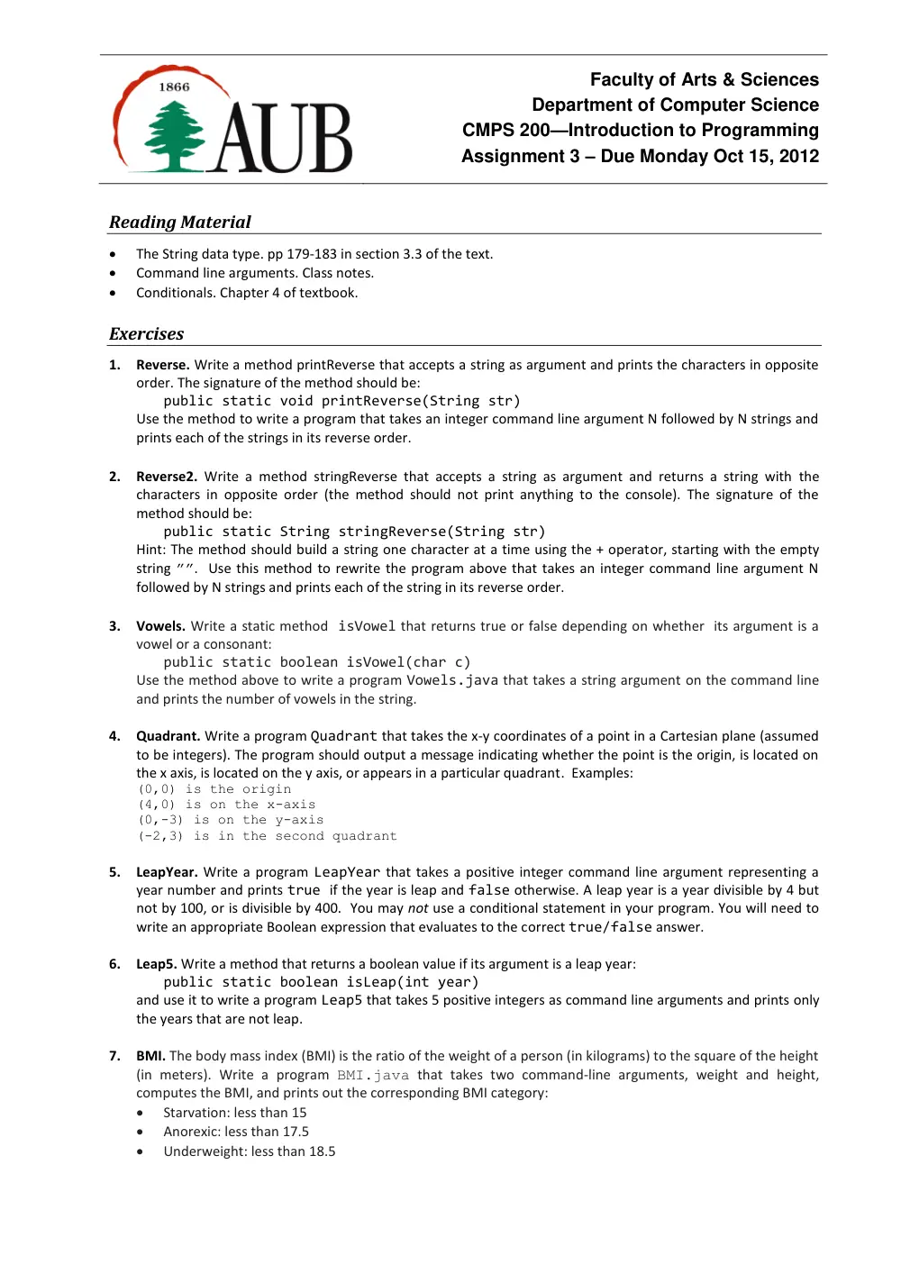 CMPS 200 Homework Assignment 3, Fall 2012, page 1