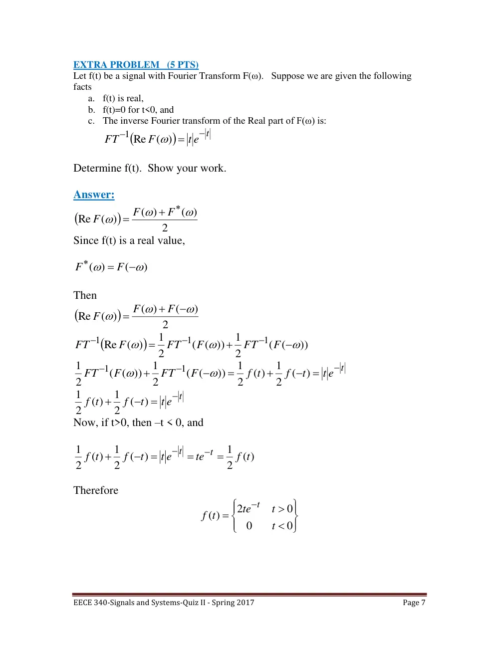 EECE 340 Exam 2, Spring 2017, page 7
