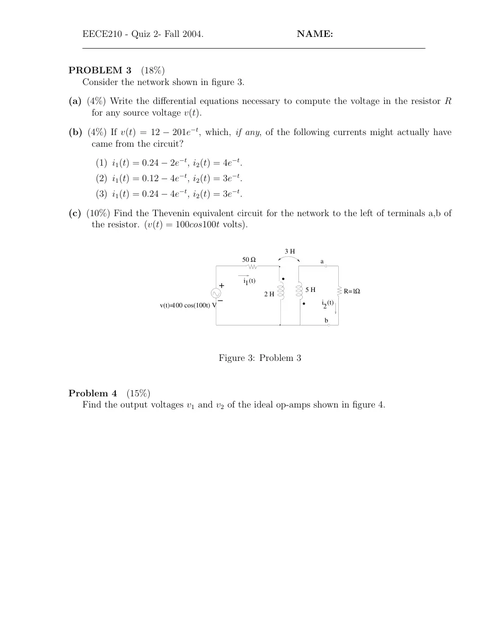 EECE 210 Exam 2, Fall 2004, page 3