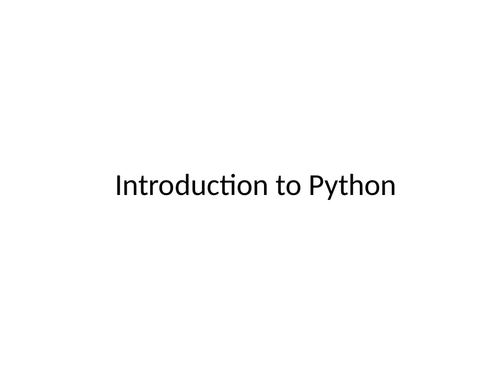 CSC 498D Lecture Python, page 1